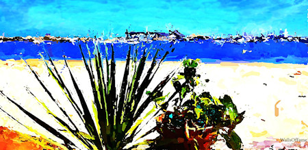 Art, Modern Art, Nature, Outdoors, Painting, Plant, Sea, Various apps and progs Pixlr Photoshop Artistry Picassa, Water